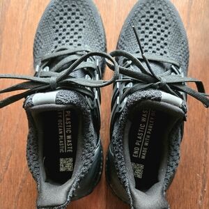 Adidas Black UltraBoost Athletic Shoes